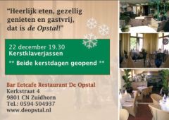 Agenda kerst bij de opstal 2014