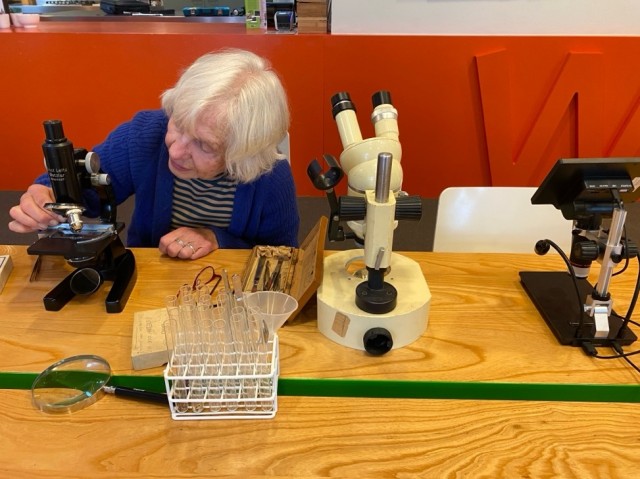 Microscopen in Museum Wierdenland